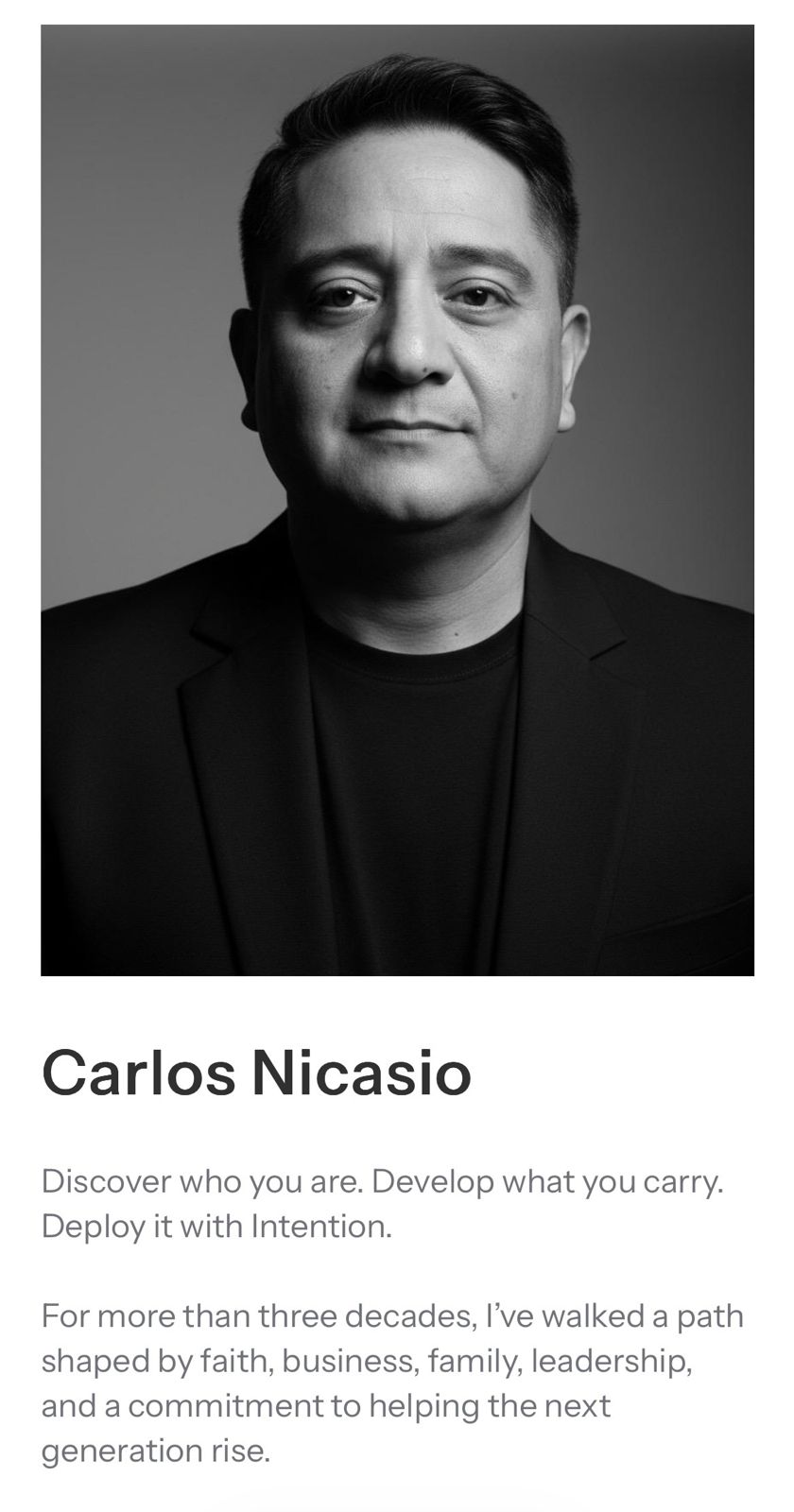 Archie Nicasio About • Carlos Nicasio